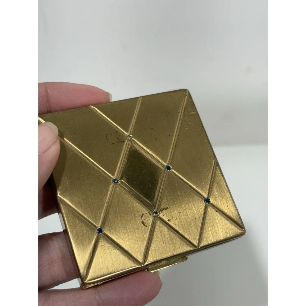 Vintage Bourjois New York Powder & Mirror Gold-tone‎ Case Only See Pictures